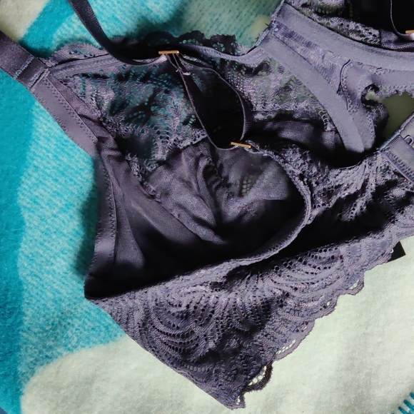 NWT Montelle Muse London Fog Lace Underwire bra 40D - Picture 4 of 6